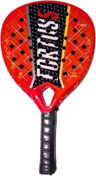 FORTUSS Hybrid Teadrop Padel Tennis Racket with Carry Bag, Full Carbon Fiber & Glossy 3D Hexagon Surface with Light EVA Memory Flex Foam Core, Blue